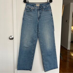 Madewell Perfect Vintage Wide Leg Jeans Size 27